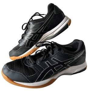 Asics Gel Rocket 8 B756Y Athletic Volleyball Shoes Black Womens 9